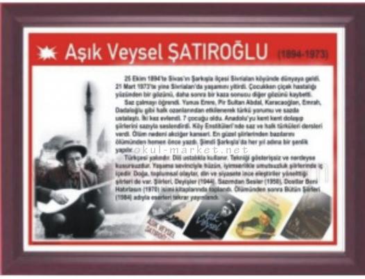 Koridor Tabloları Şairler ve Yazarlar Serisi Aşık Veysel ŞATIROĞLU 