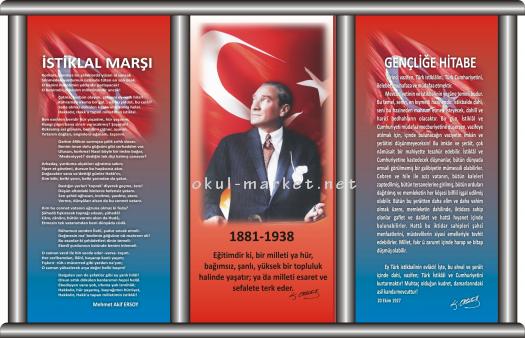 Atatürk Köşesi Dijital Baskı Köşeler Atatürk Köşesi 