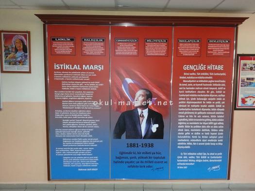 Atatürk Köşesi Dijital Baskı Köşeler Atatürk Köşesi 