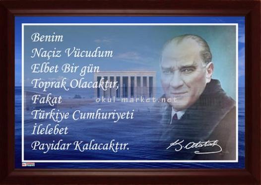 Koridor Tabloları Atatürk'ün Veciz Sözleri Atatürk'ün Veciz Sözleri 