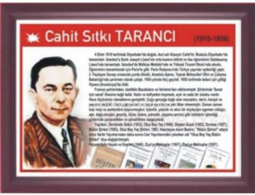 Koridor Tabloları Şairler ve Yazarlar Serisi Cahit Sıtkı TARANCI 