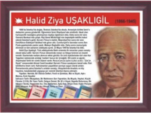 Koridor Tabloları Şairler ve Yazarlar Serisi Halid Ziya UŞAKLIGİL 