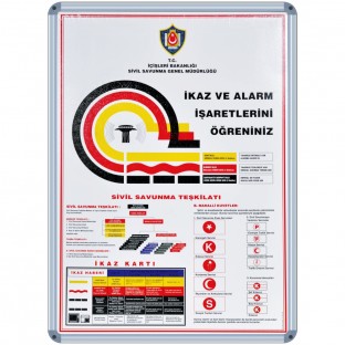 Yangın ve Sivil Savunma Panosu İkaz ve Alarm İşaretleri İkaz ve Alarm İşaretleri 