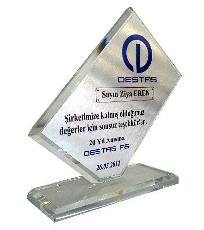 Plaket Kristal Plaketler Kristal Plaket 