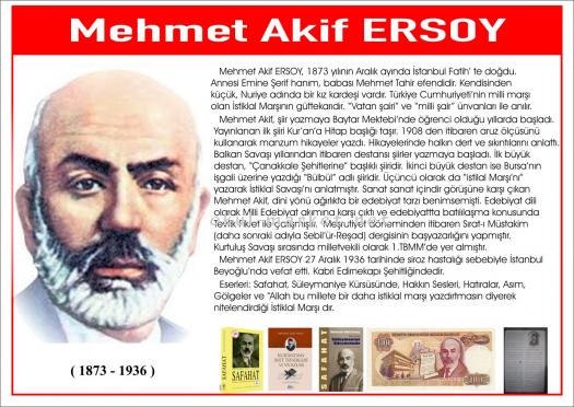 Koridor Tabloları Şairler ve Yazarlar Serisi Mehmet Akif ERSOY 