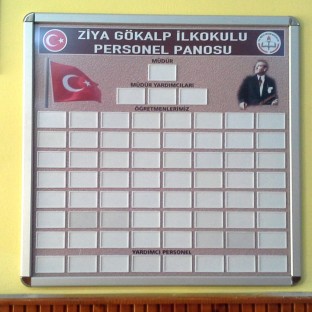 Okul Personel Panosu  - Okul Personel Panosu Okul Personel Panosu  $i