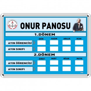 Başarı ve Motivasyon Panoları Onur Panosu ONUR PANOSU 