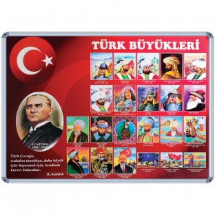 Türk Büyükleri 70x100 cm TÜRK BÜYÜKLERİ (70*100 cm) 